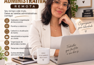 Eu vou realizar serviços de assistência administrativa remot...