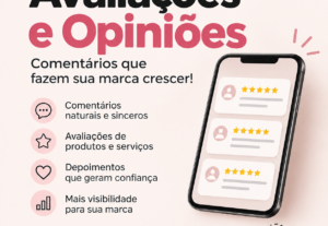 Eu vou fazer comentários e avaliações