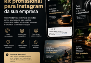Eu vou criar um kit profissional para Instagram da sua empre...