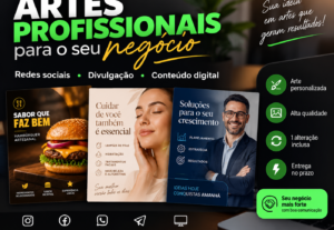 Eu vou criar artes profissionais e personalizadas
