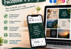 Eu vou fazer posts criativos para suas redes sociais
