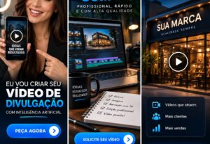 Eu vou criar vídeo de divulgação com IA