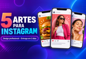 Eu vou criar 5 artes profissionais para seu Instagram