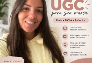 Eu vou gravar um vídeo UGC para sua marca ou produto