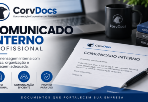 Eu vou criar seu comunicado interno profissional