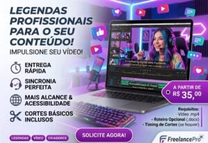 Eu vou adicionar legendas profissionais ao seu vídeo
