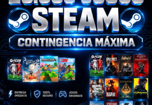 Eu vou 26MIL JOGOS NA SUA CONTA STEAM | VITALÍCIO.
