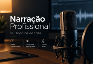 Eu vou fazer qualquer narração de texto com voz masculina