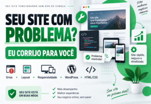 Eu vou corrigir ou melhorar seu site