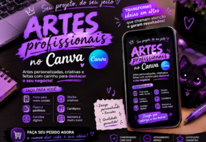 Eu vou Criar artes profissionais no canva para redes sociais