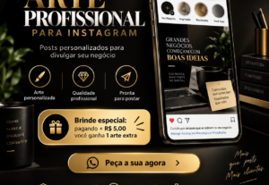 Eu vou criar uma arte profissional para instagram