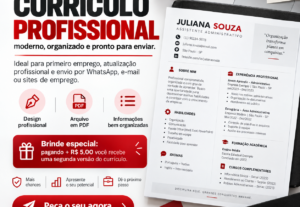 Eu vou criar um curriculo profissonal que valoriza seu perfi...