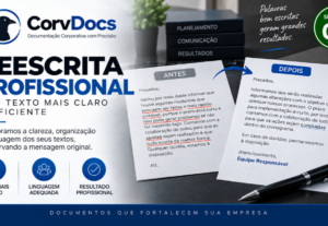 Eu vou reescrever seu texto de forma profissional
