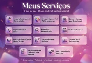 Eu vou crio avatar 3D personalizado e arte para capa de tikt...