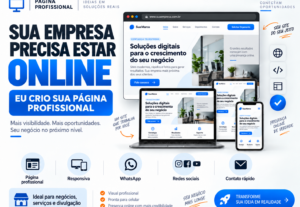 Eu vou criar uma página profissional para seu negócio