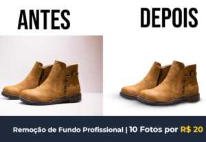 Eu vou tratar 10 fotos de e-commerce com sombra realista