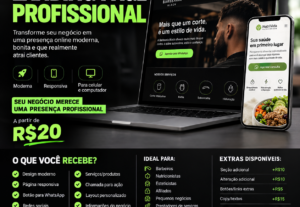 Eu vou criar sua landing page profissional