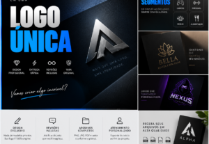 Eu vou criar uma logo profissional e exclusiva para sua marc...