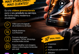 Eu vou Vou gravar um vídeo do seu produto/ serviço