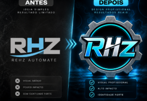 Eu vou criar ou transformar sua logo em menos de 24 horas