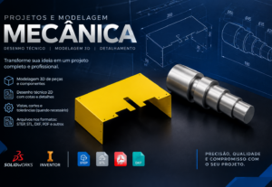 Eu vou fazer o seu projeto no SolidWorks