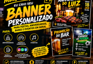 Eu vou Vou Criar seu banner em poucos minutos ✅