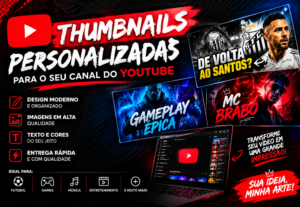 Eu vou criar uma thumbnail personalizada para seu YouTube