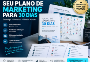 Eu vou criar seu plano de marketing personalizado de 30 dias