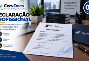 Eu vou criar sua declaração profissional