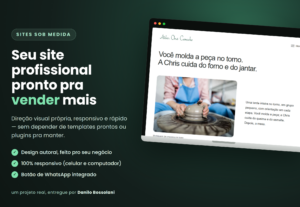 Eu vou criar um site profissional que atrai mais clientes