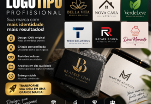 Eu vou criar um logotipo profissional para sua marca
