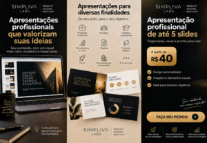 Eu vou criar uma apresentação profissional