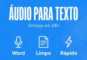 Eu vou transcrever audio e video em texto word urgente