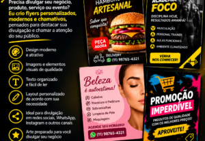 Eu vou Flyer de Divulgação Profissional