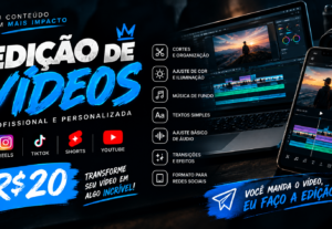 Eu vou Fazer a edição do seu vídeo ou foto