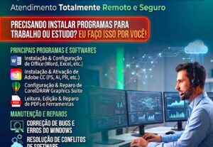 Eu vou oferecer atendimento remoto pra instalação de softwar...