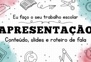 Eu vou fazer a sua apresentação/slides/seminários