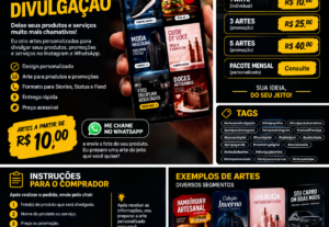 Eu vou Fazer arte para divulgar seu produto