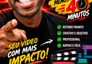 Eu vou CRIAR SEU ROTEIRO OU CARTAZ EM MEIA HORA.