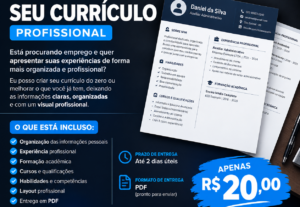 Eu vou Vou criar ou melhorar seu currículo profissional