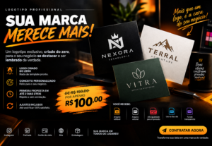 Eu vou criar seu logotipo em 1 dia útil