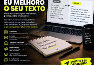 Eu vou melhorar seu texto para ficar mais profissional