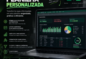 Eu vou criar uma planilha personalizada