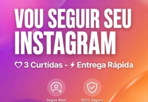 Eu vou Vou seguir seu Instagram e curtir 3 fotos.