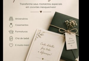 Eu vou Fazer o convite para seu aniversário, chá de bebê