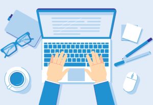 Eu vou digitar seus textos em geral, com rapidez e precisão.