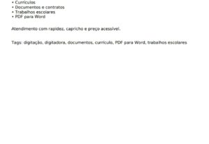 Eu vou fazer,sua digitação, de forma rápida.