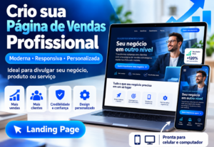 Eu vou Crio página de vendas profissional para seu negócio