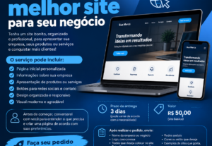 Eu vou fazer um site para seu negócio