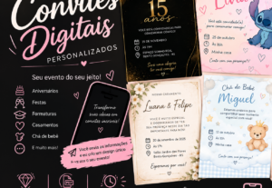 Eu vou Vou criar convite digital personalizado para seu even...